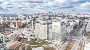 News P180 in Warsaw gets topped out