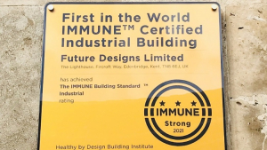 News First industrial building awarded with the IMMUNE Building Standard